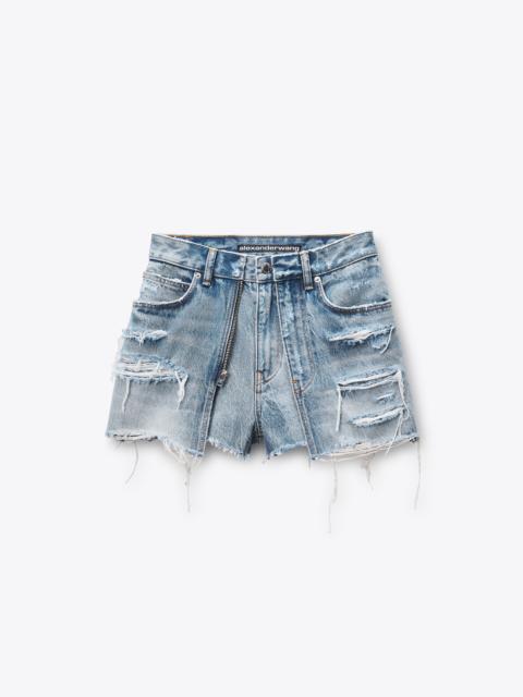 Alexander Wang Distressed Layered Short