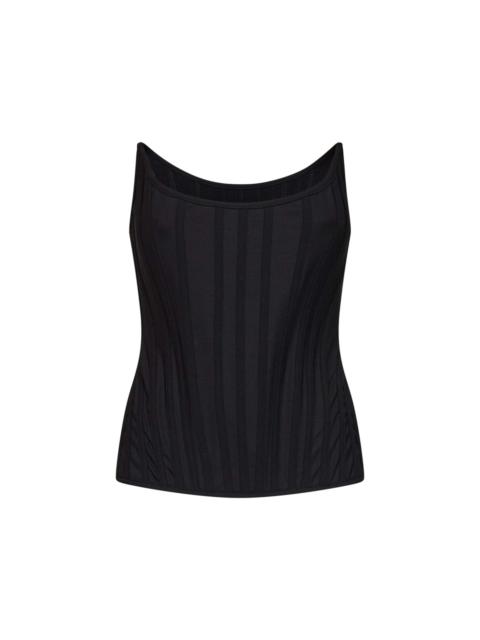 GIUSEPPE DI MORABITO Giuseppe Di Morabito Women Black Stretch Twill Bustier Top