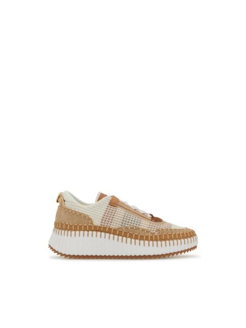 Chloé Chloe Nama Cinnamon Brown Sneakers New & Authentic (Women's