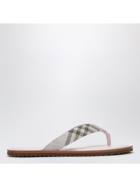 Burberry Burberry Pink Pavilion Sandals With Check Pattern Women