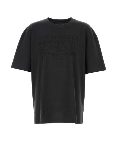Maison Margiela Maison Margiela Men Black Cotton Oversize T-Shirt