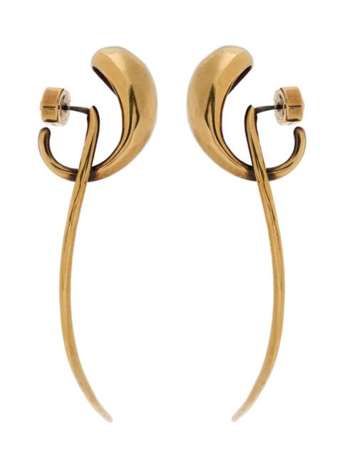 KHAITE Khaite Cyclone Antique 18kt Gold-plated Drop Earrings