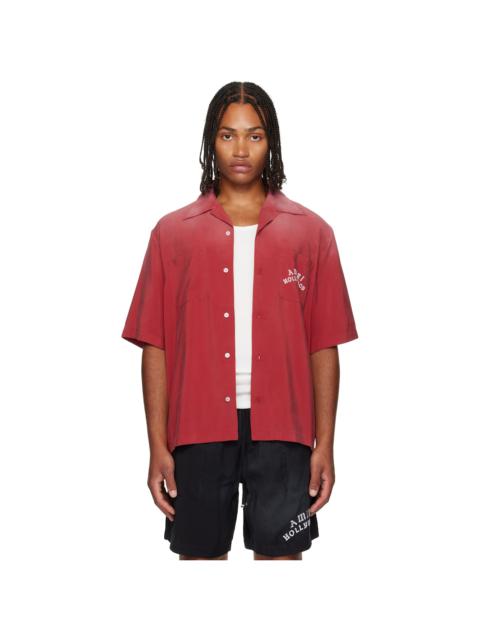Red 'AMIRI Hollywood' Bowling Shirt