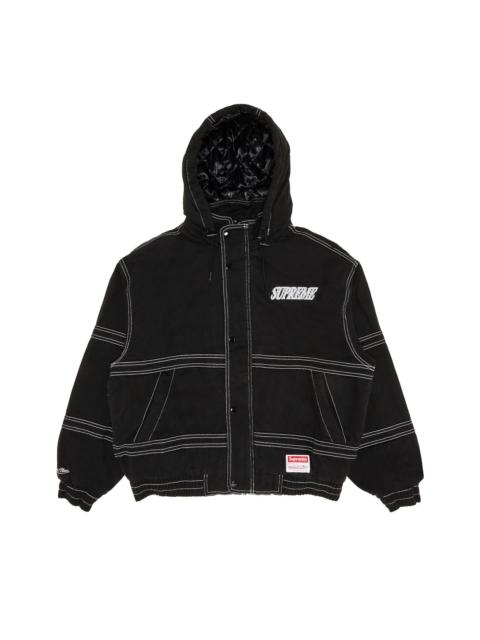 Supreme Supreme x Mitchell & Ness Twill Stadium Jacket 'Black'