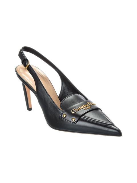 Dior Dior Boy Leather Slingback Pump