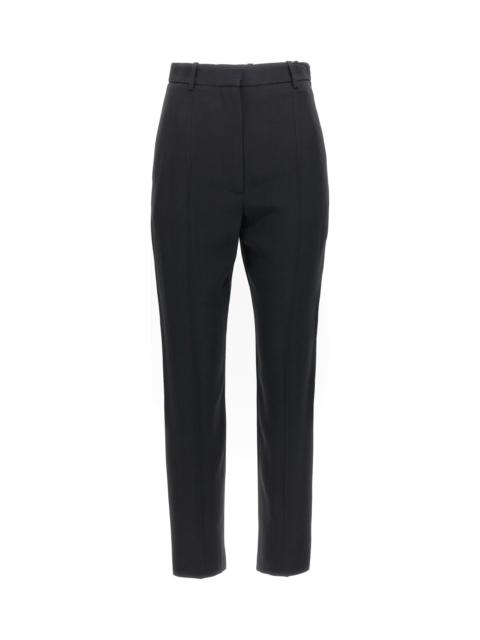 Alexander McQueen Crepe Pants With Straight Legs