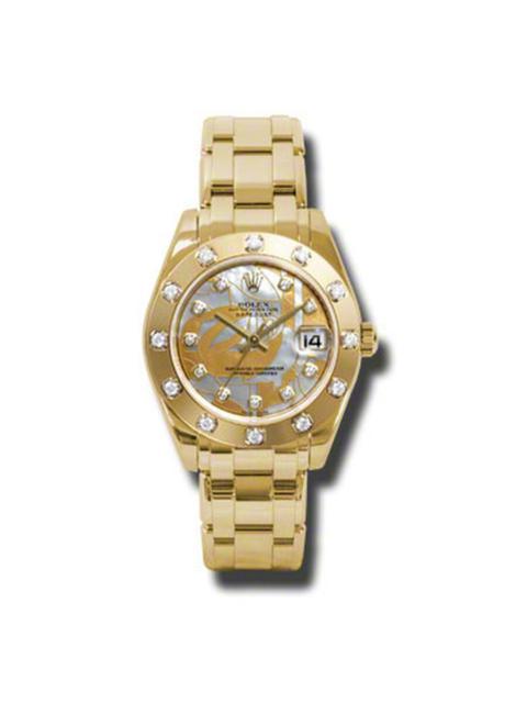 ROLEX Rolex Lady-Datejust Pearlmaster Goldust Dream Mother Of Pearl Diamond Dial 18K Yellow Gold Automatic