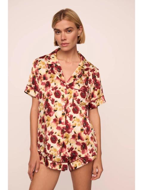 eberjey Eberjey x  Lily Aldridge - Inez Washable Silk Printed Short PJ Set
