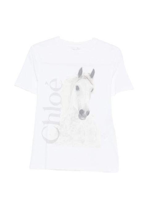 Chloé Chloé Women Printed Cotton T-Shirt