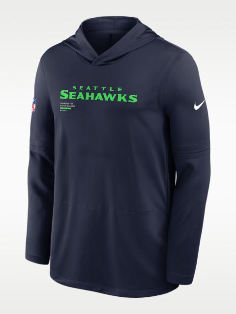 Nike Seattle Seahawks Pure Fury Sideline Men's Nike Dri-FIT NFL Long-Sleeve Hooded Top