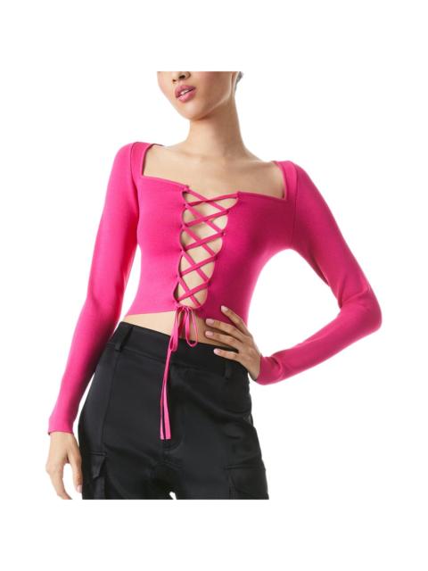 Alice + Olivia alice + olivia Hilaria Lace Top