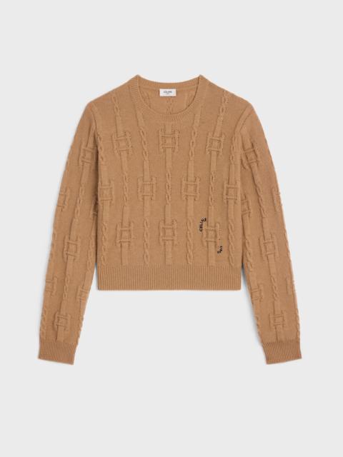 CELINE crewneck sweater IN chains cashmere