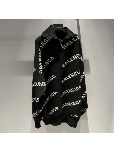 BALENCIAGA Balenciaga Logo Oversized Sweater