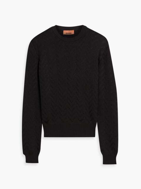 Missoni Crochet-knit cotton-blend sweater