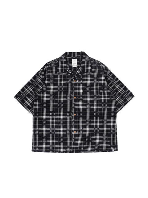 visvim CROSBY SHIRT S/S KASURI NAVY