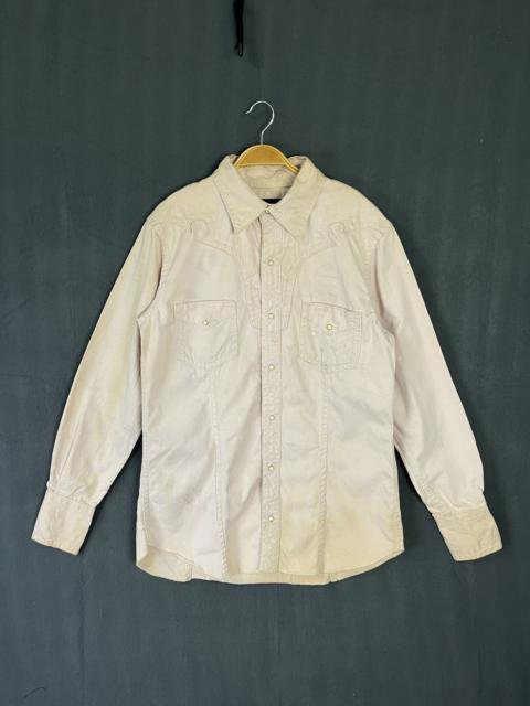 Japanese Brand - Western Long Sleeve Pearl Snap Button Shirt