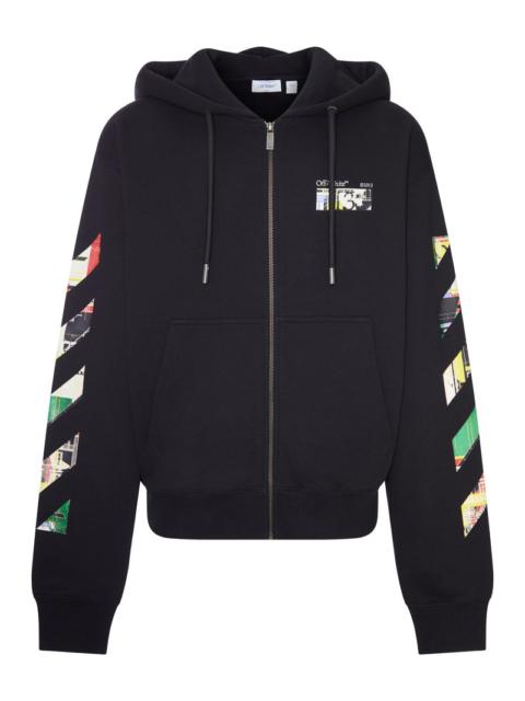 Off-White Off-White Men Industrial Arrow Zip-Up Hoodie