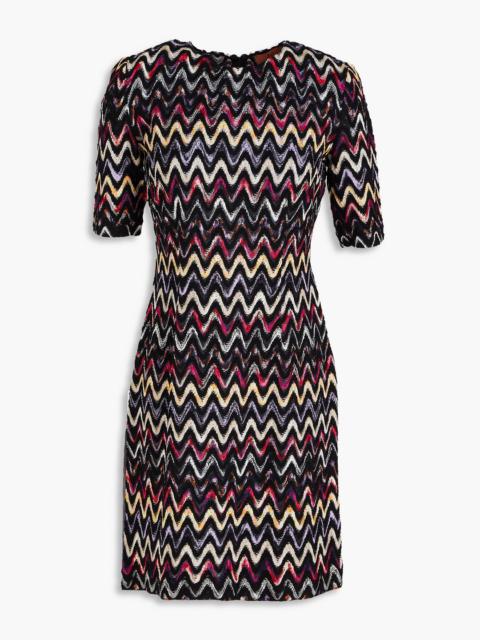 Missoni Crochet-knit wool-blend mini dress