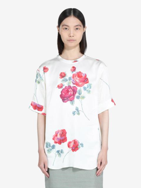 N°21 SHORT-SLEEVED BLOUSE WITH FLORAL PRINT