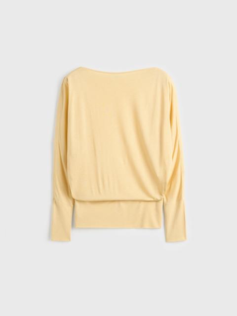 TOTEME Boatneck jersey top champagne