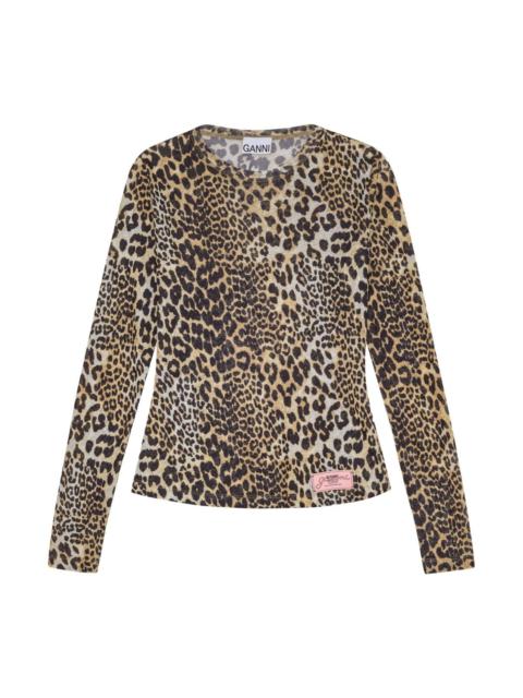 GANNI Leopard print t-shirt