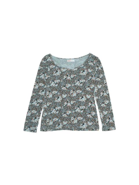 ISSEY MIYAKE Ne-net by Issey Miyake LS Pattern T-Shirt
