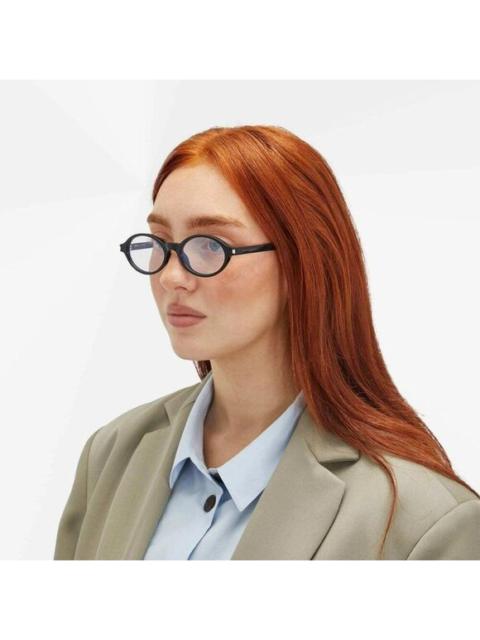 SAINT LAURENT NEW Saint Laurent SL751 JEANNE OPT 001 Black Oval Women Eyeglasses