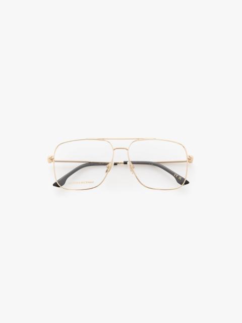 Victoria Beckham Fine Double Bridge Optical In Gold