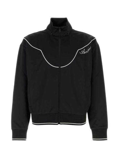 AMIRI Amiri Men Black Tech Fabric Sweatshirt