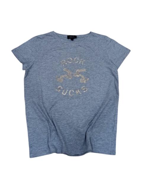 A.P.C. A.P.C. Designer "Rock Sucks" Top