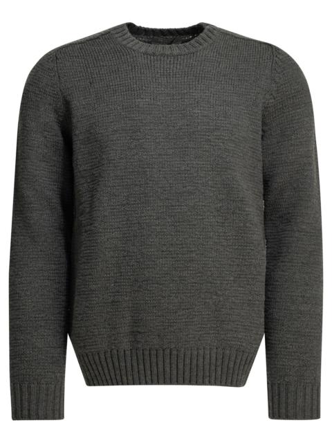 Prada Prada Virgin Wool Crewneck Sweater Grey Men