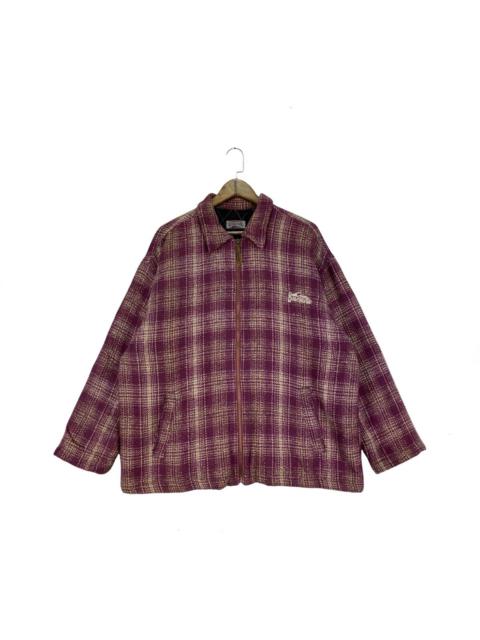 Other Designers Vintage 90s Quiksilver Plaid Zipper Jacket