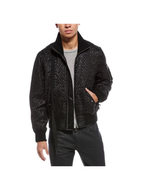 Helmut Lang Helmut Lang Seatbelt Silk-Blend Bomber Jacket