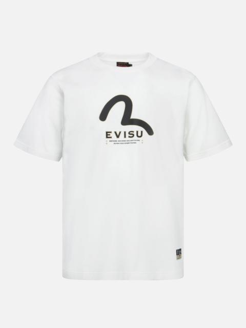 EVISU MULTI-PRINT AND MULTI-POCKET REGULAR FIT T-SHIRT