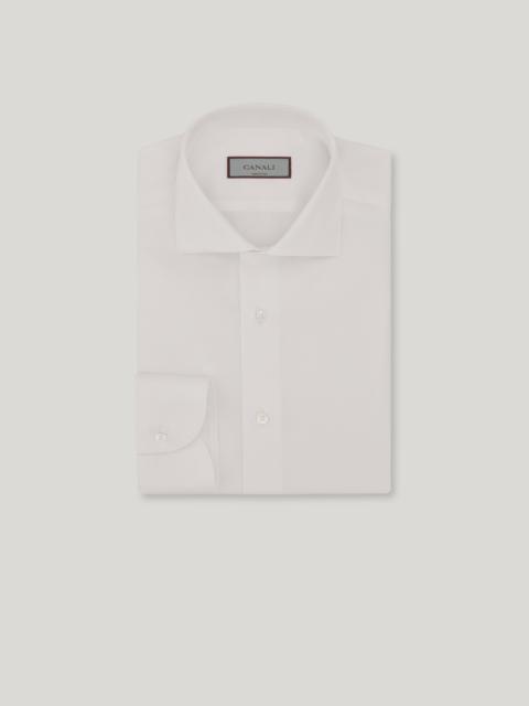 Canali SLIM-FIT SHIRT IN WHITE COTTON