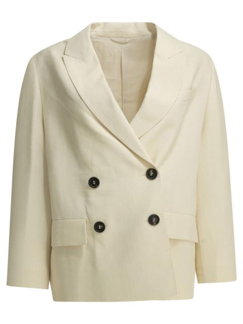 Brunello Cucinelli Brunello Cucinelli Fluid Blazer White Women