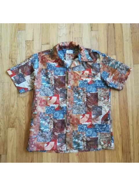 Other Designers Vintage - Authentic 60s Hawaiian Paisley Floral Patchwork Shirt