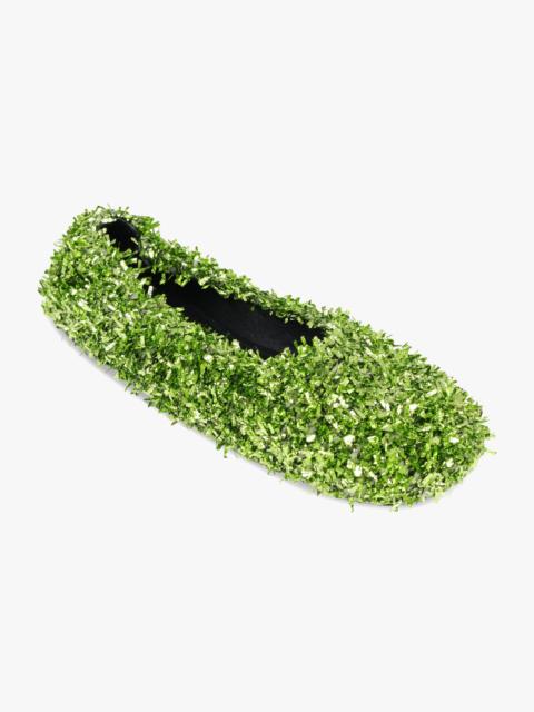Dries Van Noten TINSEL BALLET FLAT | GREEN