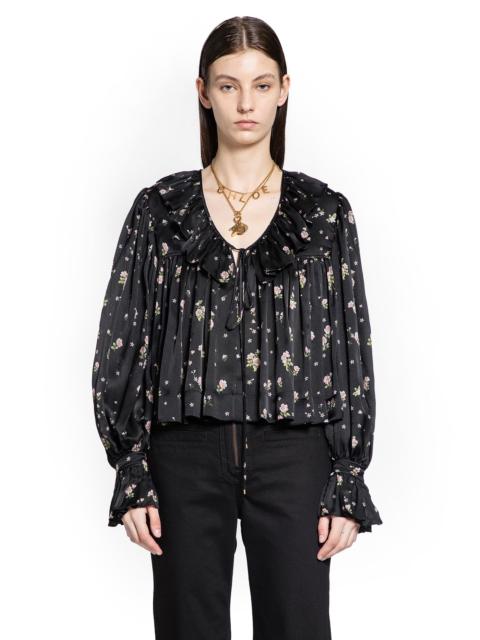 Chloé Liberty Print Maxi Gathered Ruffle Top