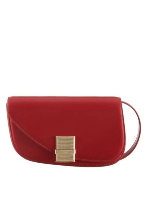 FERRAGAMO Ferragamo Fiamma Mini Leather Shoulder Bag