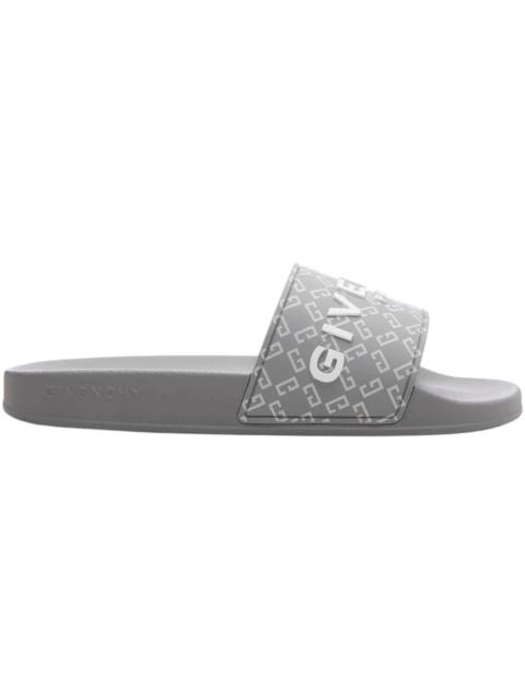Givenchy Givenchy Monogram Logo Slides Grey White