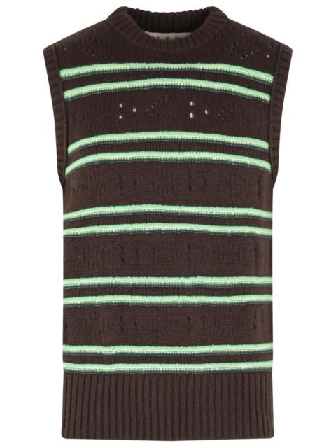 Marni Marni Cashmere Vest Brown Men