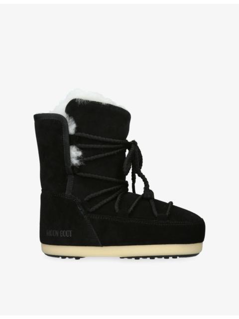 MOON BOOT EVX Suede And Shearling Snow Boots