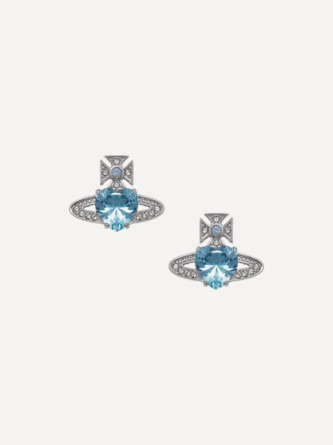 Vivienne Westwood Platinum Ariella Stud Earrings
