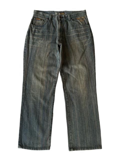Other Designers Alpha Numeric Clothing - Alphanumeric Pinstriped Wide Baggy Jeans