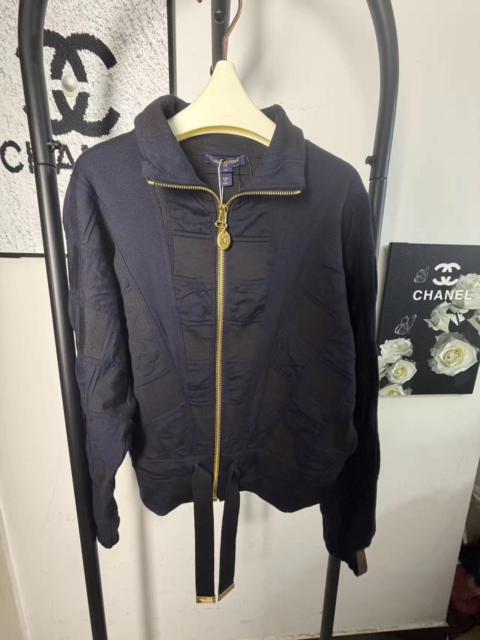Louis Vuitton Louis Vuitton Gold Zipper Paneled Jacket