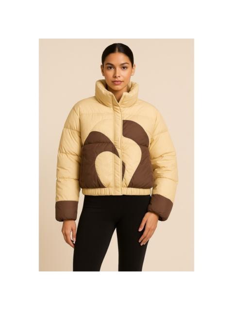 Other Designers Collection B - NWT OW Collection Swirl Puffer Jacket Tan/Downtown Colorway Size Small
