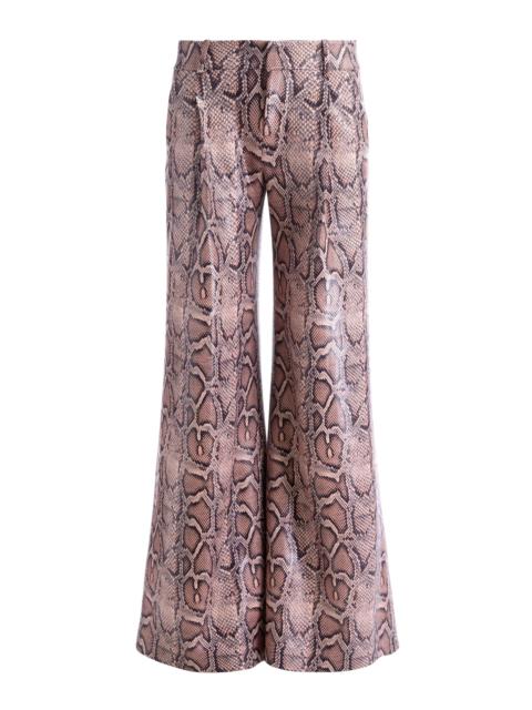 Alice + Olivia ERIC VEGAN SNAKESKIN PANT