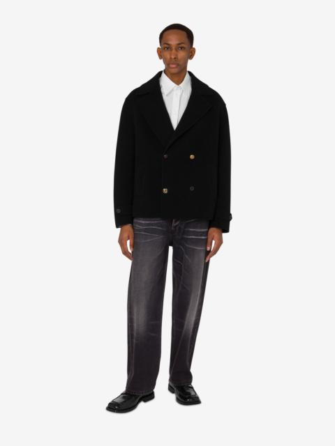 Moschino WOOL CLOTH JACKET LAUREL CROWN