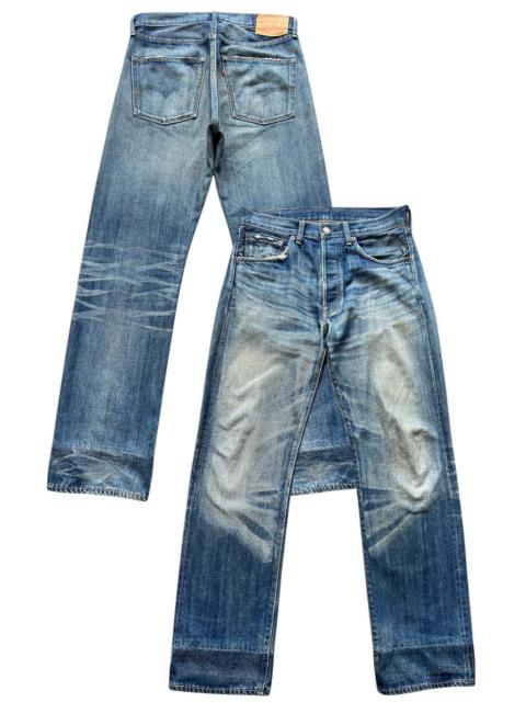 Other Designers Vintage - Vtg Levis 501 Big E Selvedge Distressed Denim Jeans 32x31